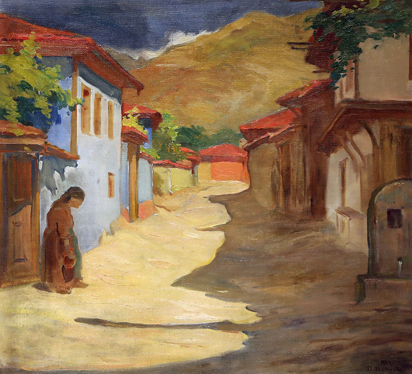 <p>ДОБРИ ДОБРЕВ (1898 &ndash; 1973)</p>

<p>Сливен, 1939, маслени бои, платно</p>