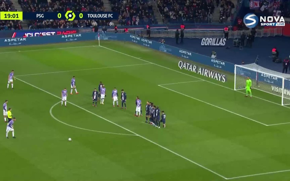 В 20-ата минута Тулуза шокираха парижани и откри резултата с първата