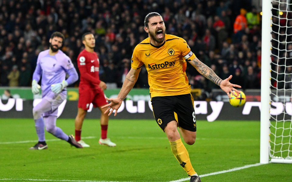 Уулвърхемптън победи Ливърпул с 3:0 в мач от 22-я кръг на Висшата