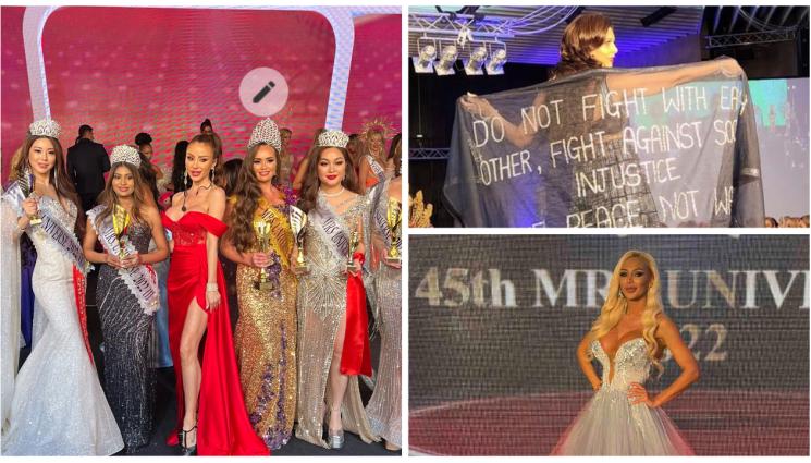 Мисис Вселена - В ПОДКРЕПА НА МИРА: Забраниха знамената на „Мисис Вселена“