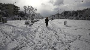 Силният снеговалеж и ниските температури затвориха училищата и магазините в