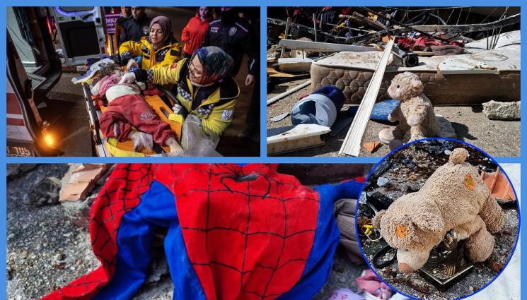 турция земетресение - БОРБА ЗА ЖИВОТ ПОД РАЗВАЛИНИТЕ: Спасители вадят деца и бебета, оцелели по чудо след опустошителните земетресения (ВИДЕО)