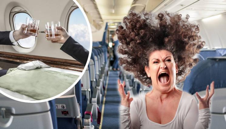 жена самолет яд съпруг - ОТЧАЯНА СЪПРУГА: Мъж се глези в първа класа с авера си, набута жена си при простолюдието