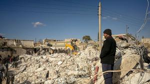 Турският град Нурдагъ в окръг Газиантеп който бе тежко засегнат