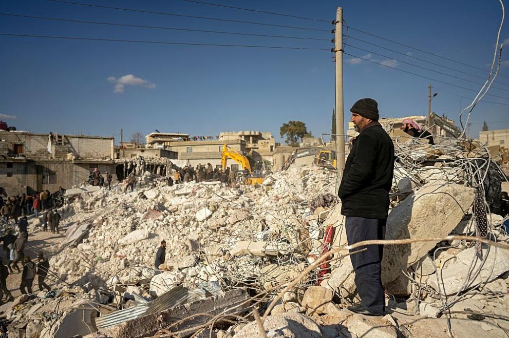 Турският град Нурдагъ в окръг Газиантеп, който бе тежко засегнат