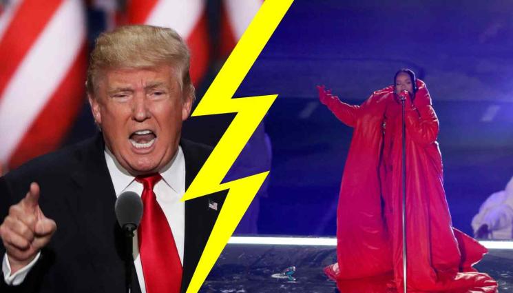 тръмп Риана - ПОСЕЧЕ Я! Тръмп скочи на Риана: Най-лошото изпълнение в историята