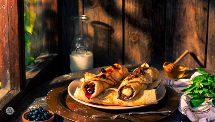 рецепти - Гответе с matekitchen.com: Лесна солена торта или апетитни пълнени палачинки