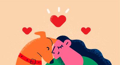 куче и човек