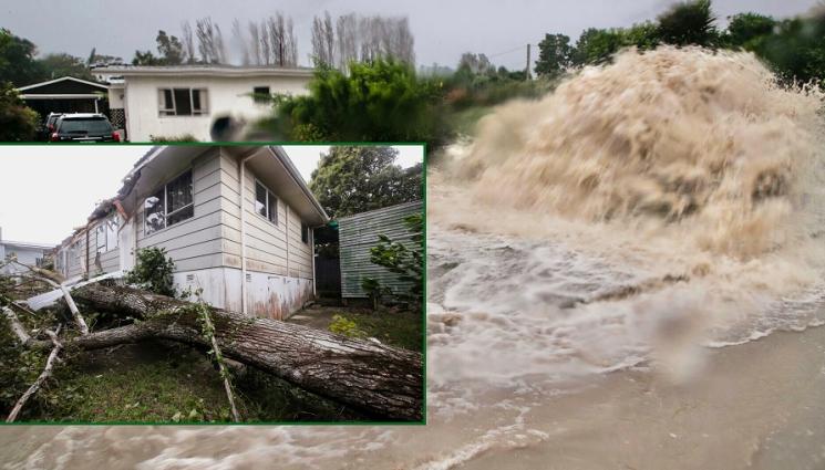 Нова Зеландия буря - МОЩНА СТИХИЯ: