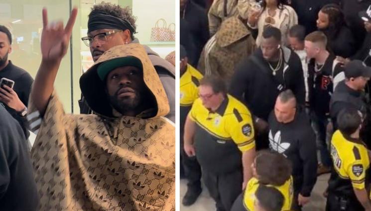 Флойд Мейуедър - Дузина горили пазят Мейуедър в мол в Аризона (ВИДЕО)