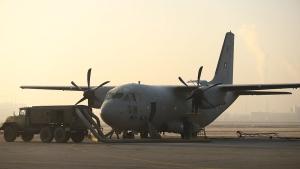 Военнотранспортен самолет Спартан с екипаж от 16 а авиационна база осигури