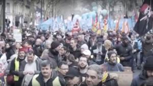 Французите протестираха на 16 февруари за пети път срещу пенсионната