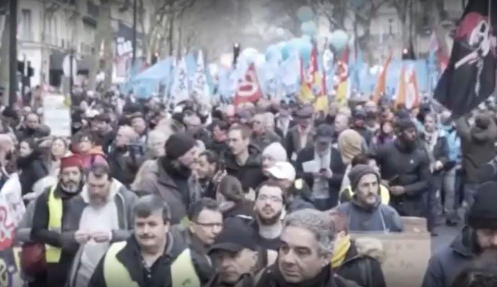 Французите протестираха на 16 февруари за пети път срещу пенсионната
