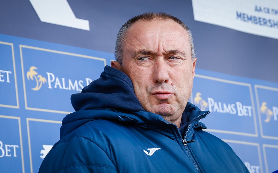 Треньорът на Левски – Станимир Стоилов, говори пред медиите преди