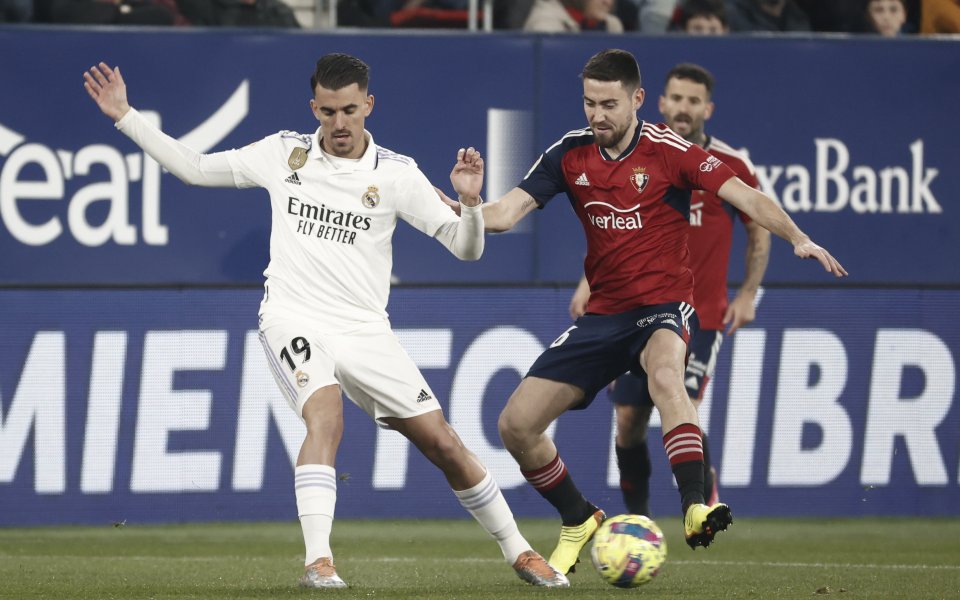 Осасуна играе при срещу испанския и европейски шампион Реал Мадрид в
