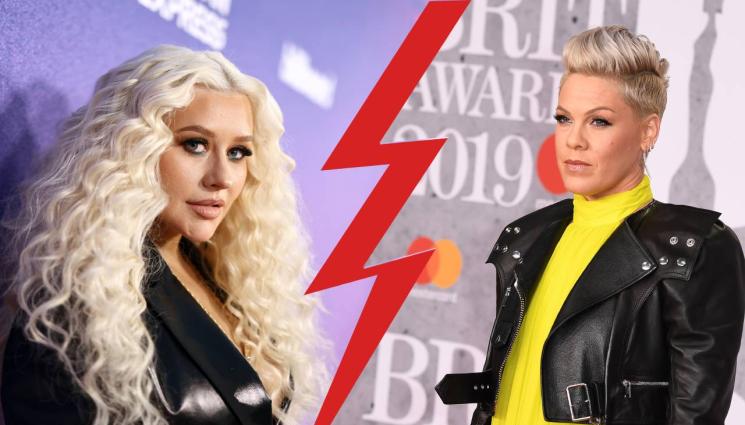 Кристина Агилера - МУЗИКАЛНИ ВОЙНИ: Пинк скочи на Кристина Агилера