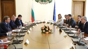 Служебният министър председател Гълъб Донев проведе среща с представители на ръководството