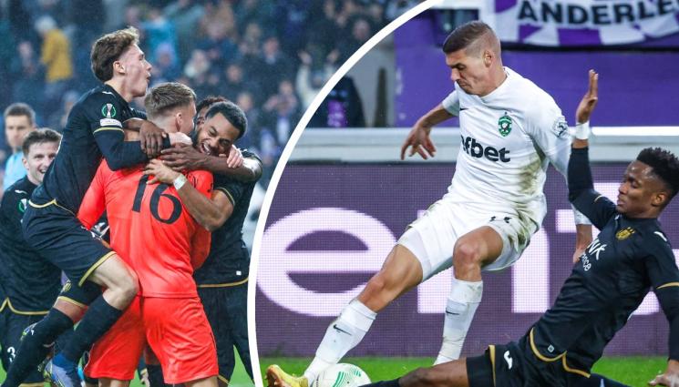 Лудогорец Андерлехт - Лудогорец е аут от Лигата на конференциите след трагични дузпи