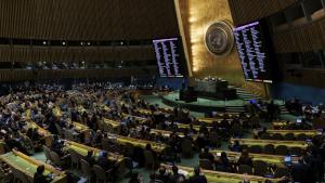 Общото събрание на ООН одобри необвързваща резолюция с която призовава