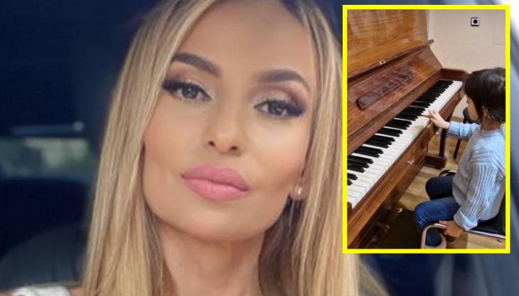 Малина - Внучката на Малина засвири на пиано