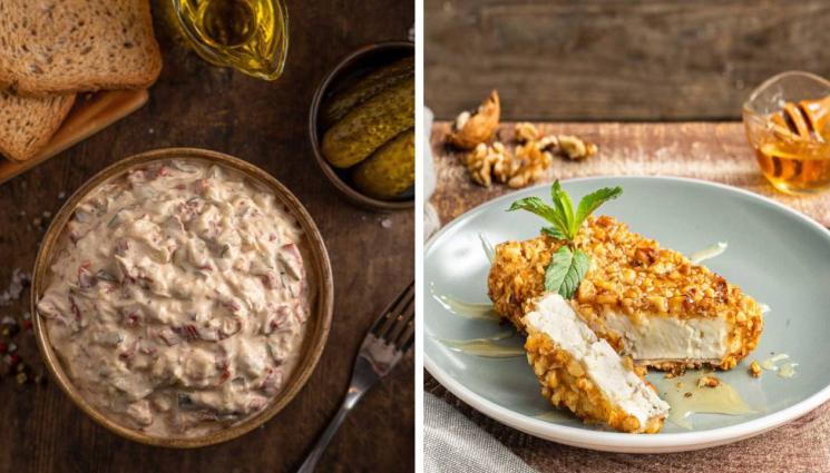 рецепти - Гответе с matekitchen.com: Апетитни панирани сиренца с орехи и мед (ВИДЕО)