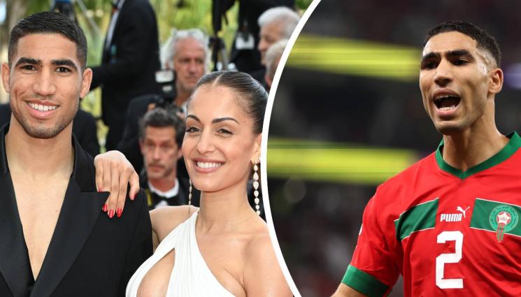 Хакими - Ас на ПСЖ на ресторант с бившата