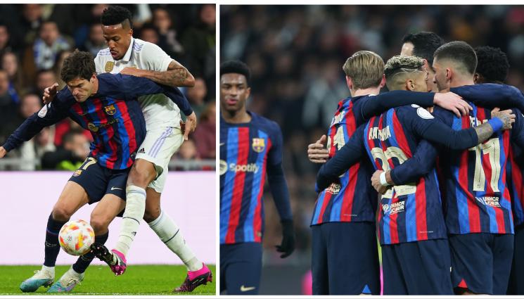 Милитао Маркос Алонсо Реал Барселона - Лошо за Анчелоти: Барса наказа Реал на 