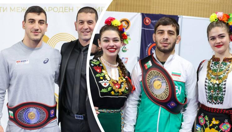 Рамазан Рамазанов Семьон Новиков - Семьон Новиков и Рамазан Рамазанов с поясите