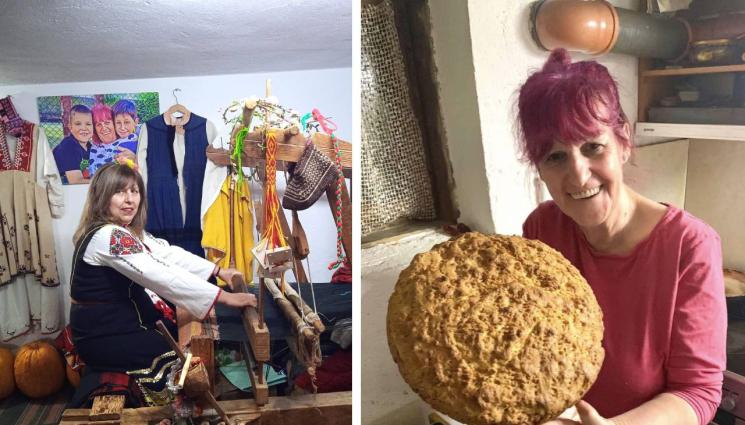 Дешка Кротева - Агро Телеграф: Гости месят и се снимат с български носии