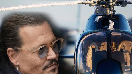 джони деп хеликоптер