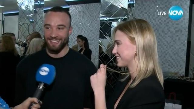 Влюбени и щастливи: Валери Григоров и Мария Бакалова с общ дебют пред камера (ВИДЕО)