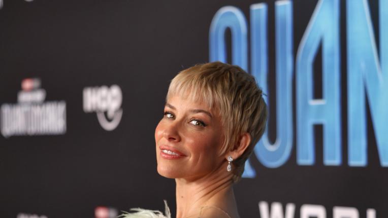  Еванджелин Лили на международната премиера на „ Ант-Мен и Осата: Квантомания “ 