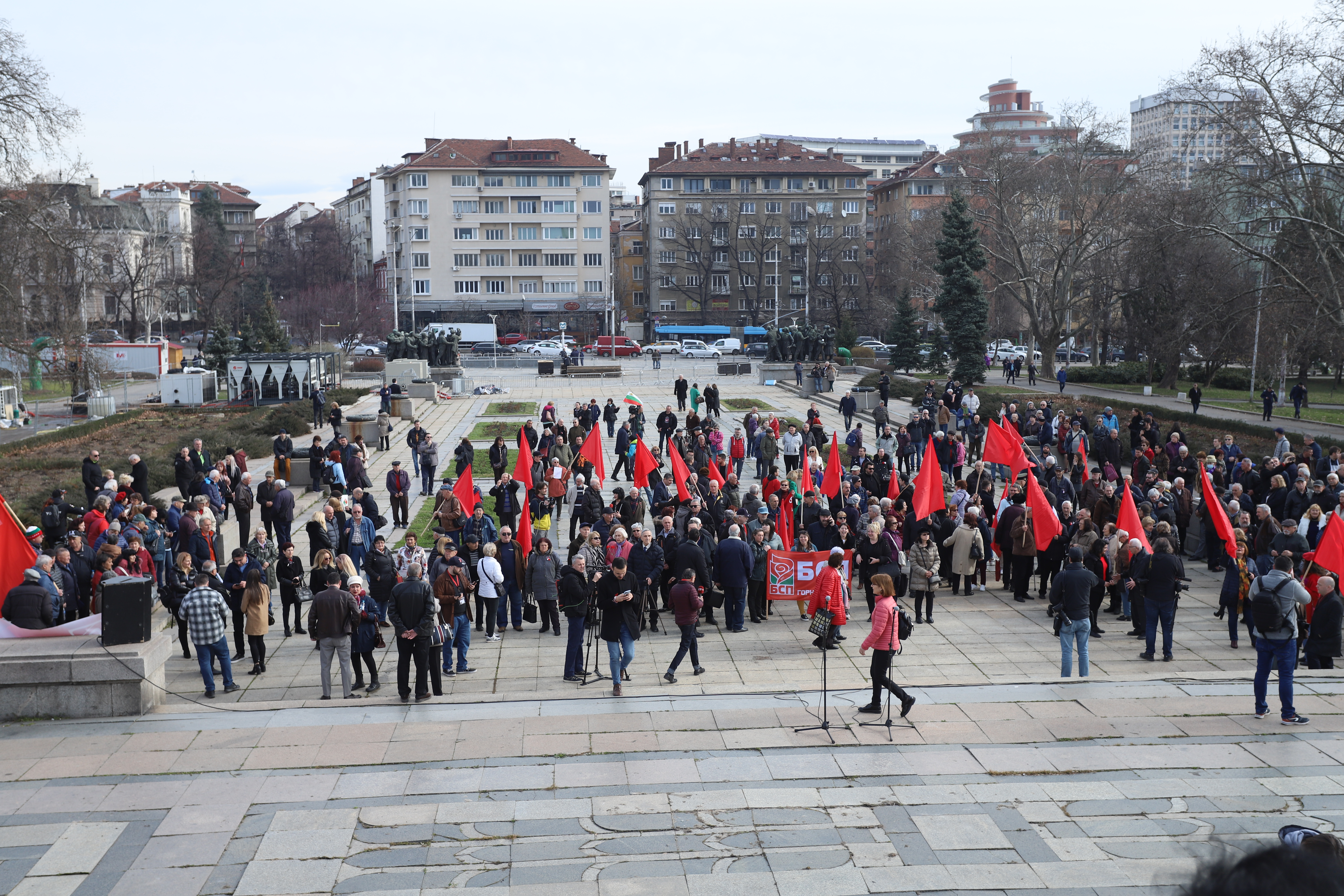 протест паметник на съветската армия