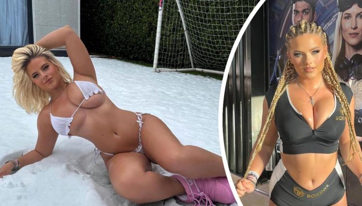 Аполония Луелин - Барби се радва на снега в Англия