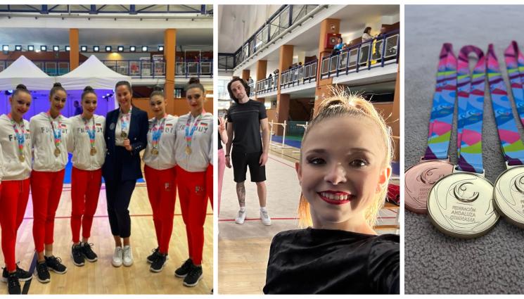 художествена гимнастика - Ансамбълът с нови две титли в Марбея, Николова с медали на всички уреди