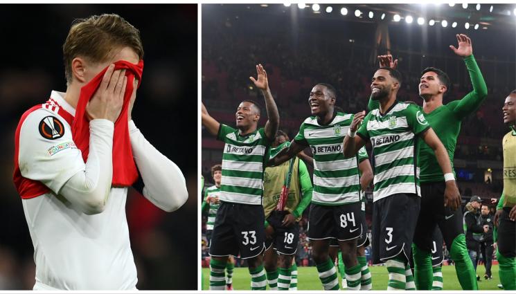 Спортинг Арсенал - Сбогом, Арсенал! Спортинг с 10 души тегли ножа на