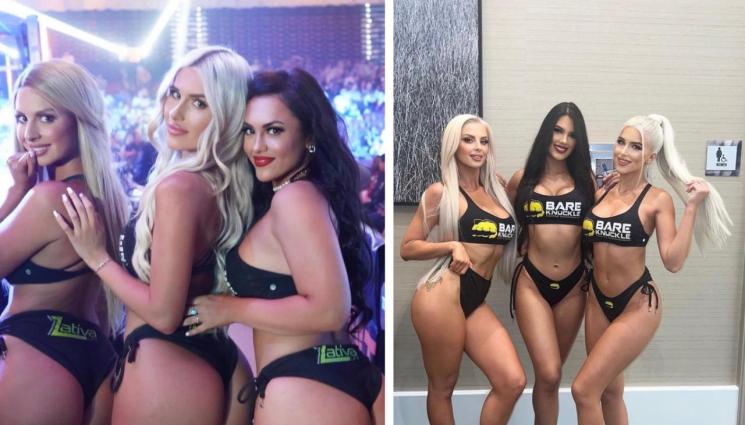 Амбър Фийлдс Кейтлин Бертран Харли Камерън - Мацки от ринга крадат шоуто