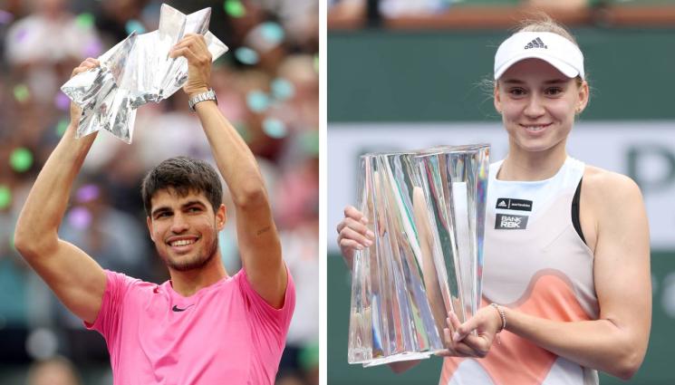 тенис - Алкарас спечели в Индиън Уелс и отново е №1 в света, Рибакина триумфира при жените