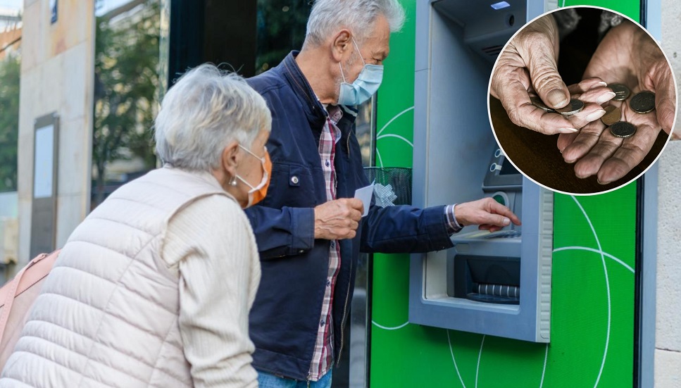 пенсионер пари банкомат