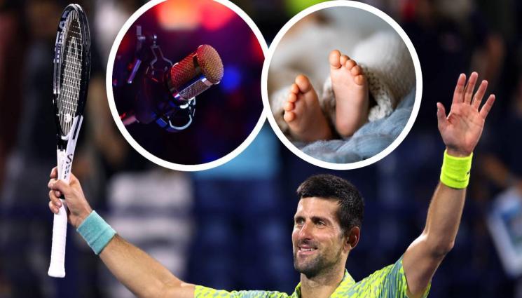 Джокович - Ноле пее за новото бебе (ВИДЕО)