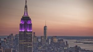 Небостъргачът Емпайър стейт билдинг в Ню Йорк ще бъде осветен,