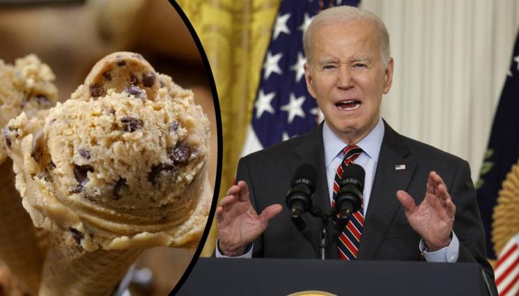 Байдън - ПОТРЕСАВАЩО: Байдън се шегува със сладолед на пресконференция за убити деца (ВИДЕО)