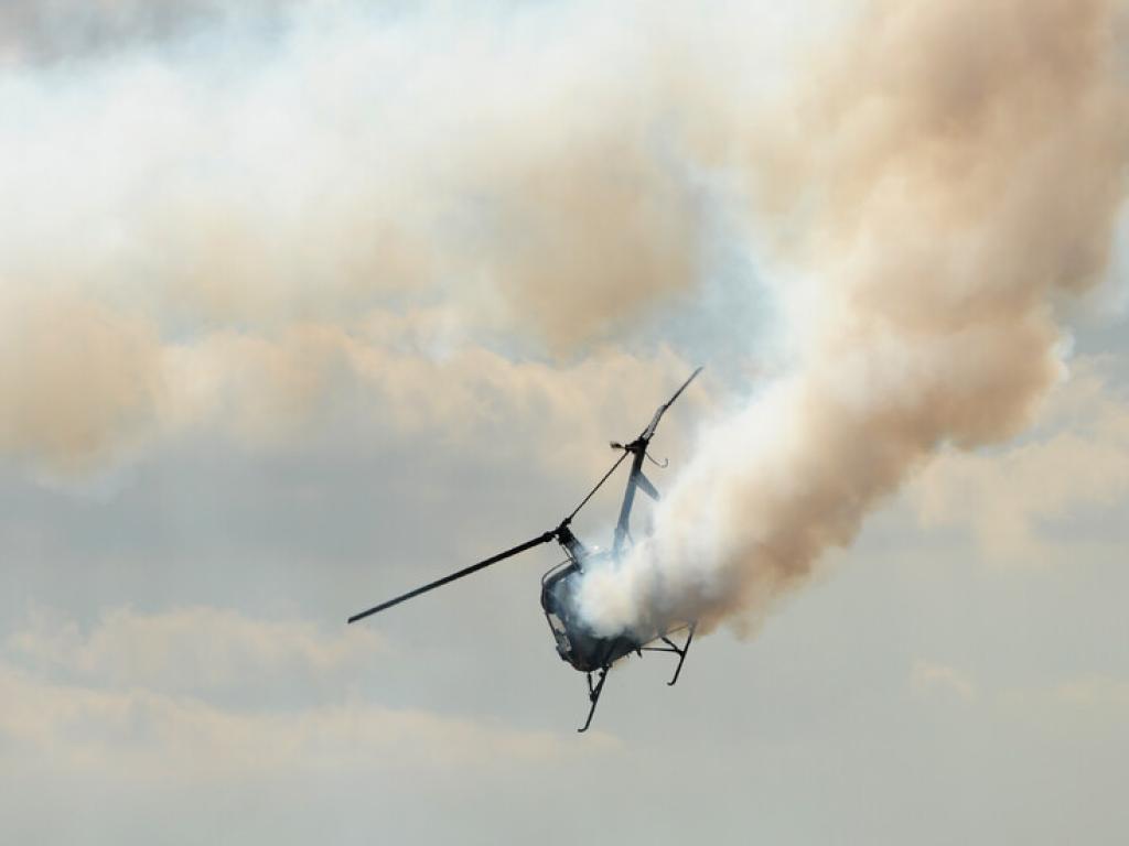 Хеликоптер е паднал край село Гърмен, намиращо се недалеч от