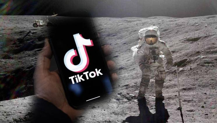TikTok луна - Пускат Интернет и на Луната!