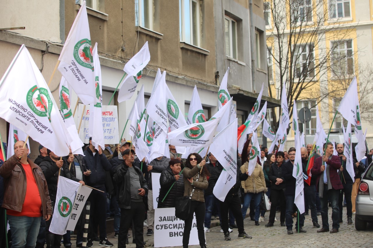 <p>Протестиращите лозари ще внесат писмо в Президентството, в което апелират за решаване на проблемите им</p>