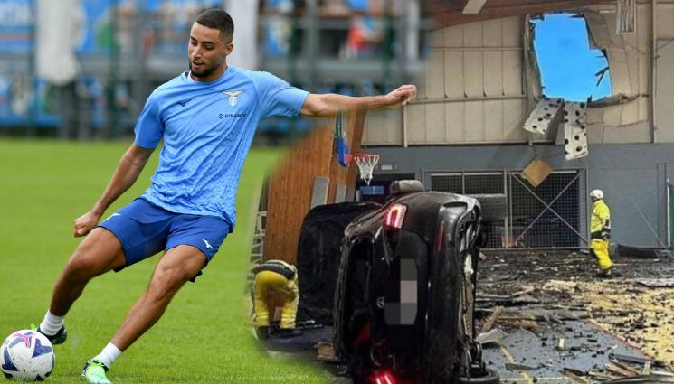 Софиан инцидент Белгия - Луд за връзване: Футболист литна с кола и отвори огромна дупка в стена на зала (ВИДЕО)