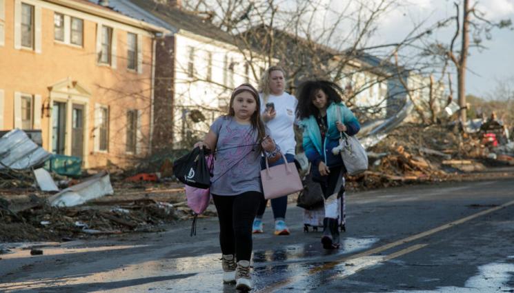tornado - Tорнадo удари американския щат Арканзас (ВИДЕО)