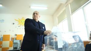 Лидерът на ГЕРБ Бойко Борисов упражни правото си на глас