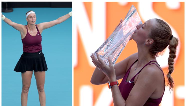 Петра Квитова - Бременната Квитова засади магнолия