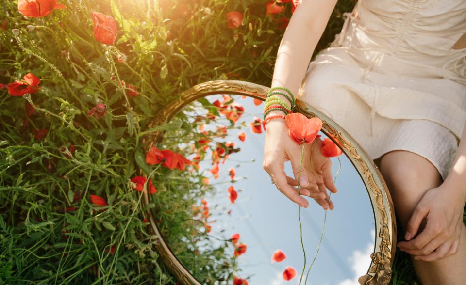  огледало цветя магия 